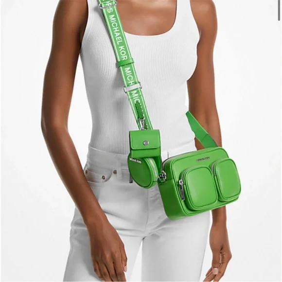 Michael Kors Lime Green Crossbody Bag Set - Picture 2 of 16